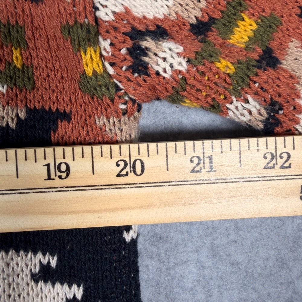 Lucky Brand Cardigan Sweater Womens S Multicolor Southwestern Aztec Boho Western - Picture 11 of 12
